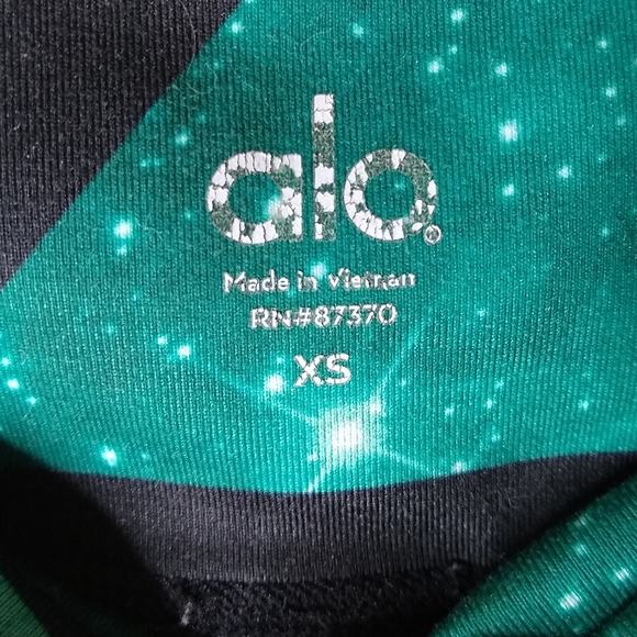 ALO Yoga Pants & Jumpsuits Alo Yoga Green Galaxy Print Goddess Leggings Xs Poshmark